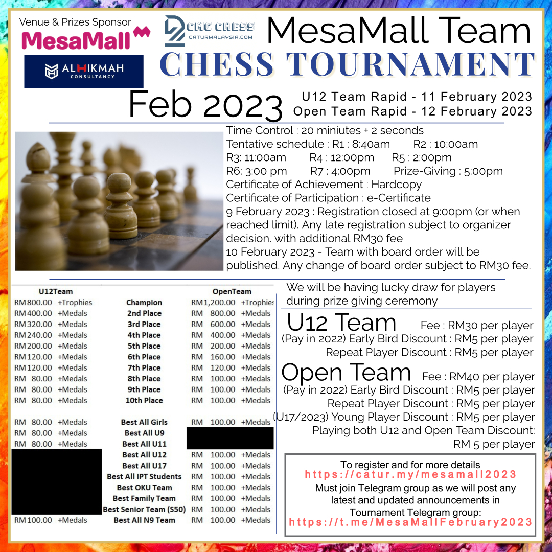 MesaMall Team Chess Tournament 2023 > Home